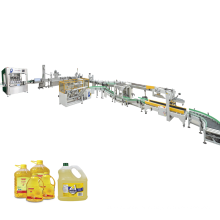 Linha de enchimento e embalagem automática para óleo lubrificante líquido comestível